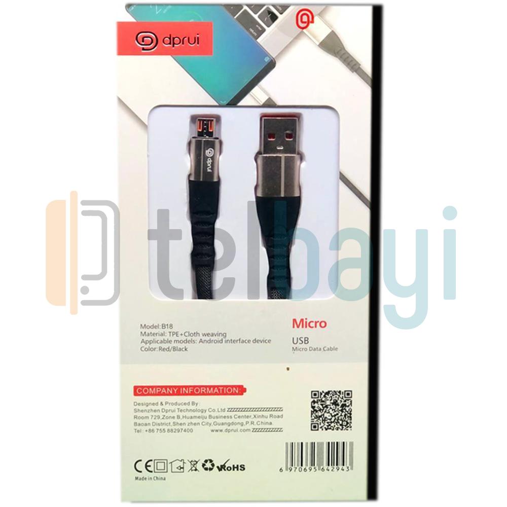 DPRUİ B-18 MİCRO USB HIZLI ŞARJ KABLOSU