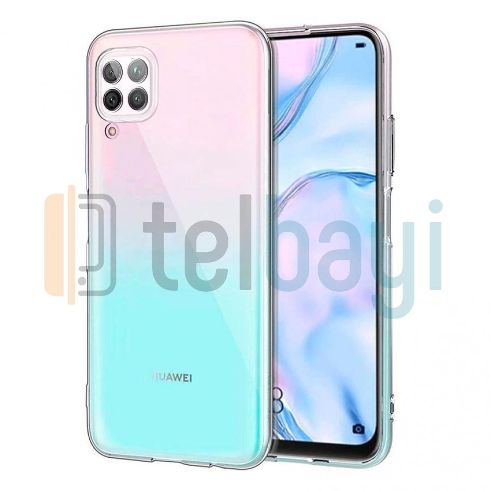 Huawei P40 Lite Kılıf 3d Tıpalı Kamera Korumalı Şeffaf Silikon Kapak
