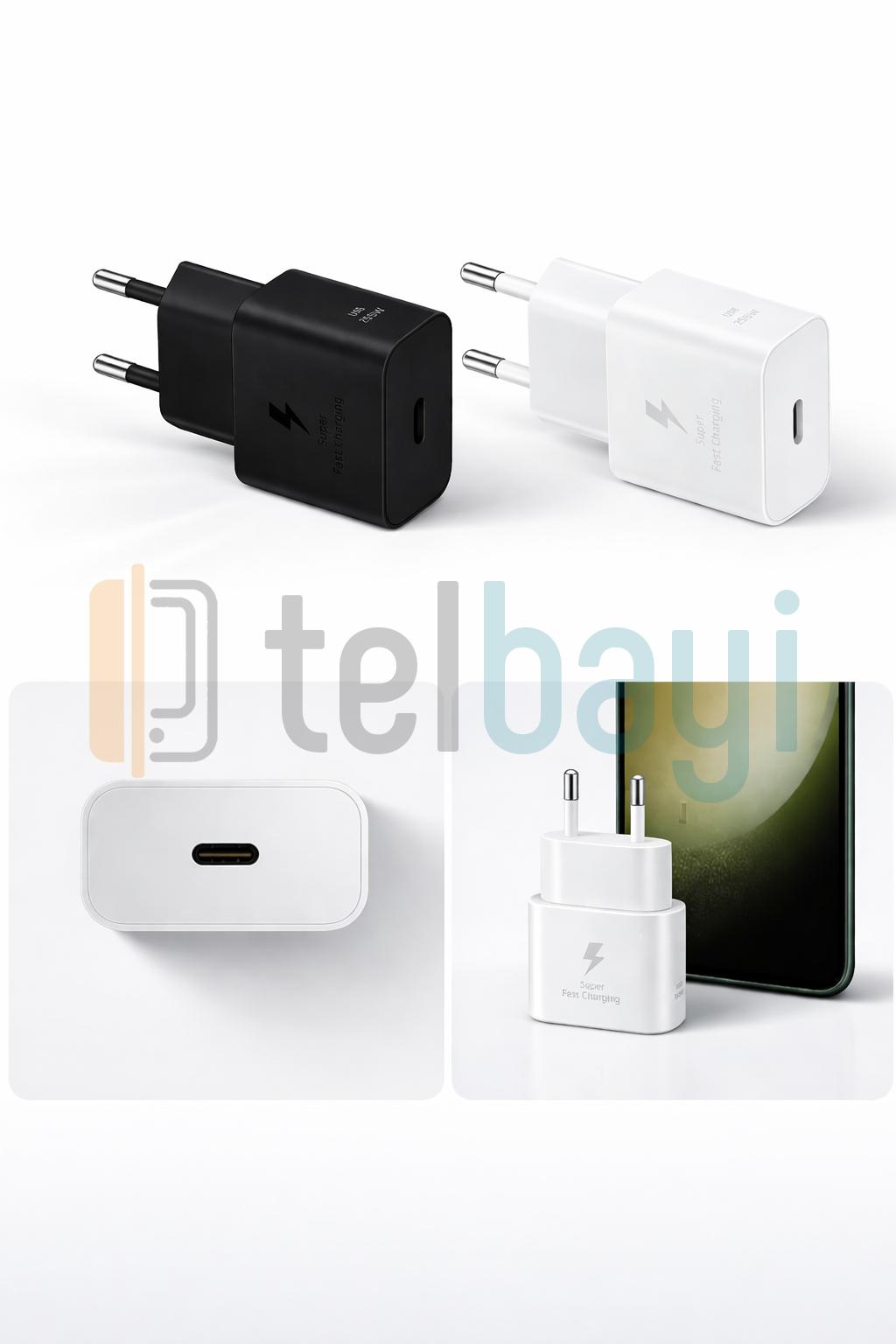 Samsung 25W Type-C Şarj Başlığı Hızlı Şarj Destekli (2 Yıl Garantili)