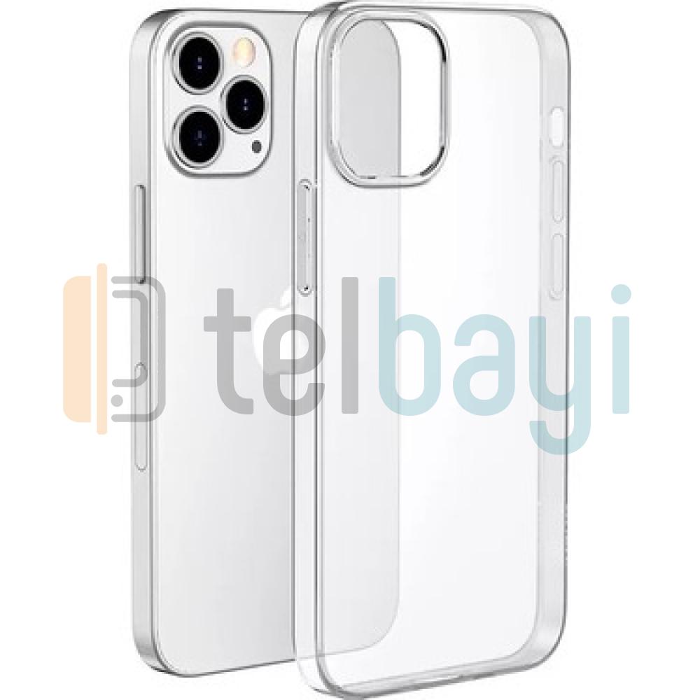 Apple Iphone 12 Pro Max 6.7 Tıpalı Şeffaf Silikon Kılıf Kamera Korumalı