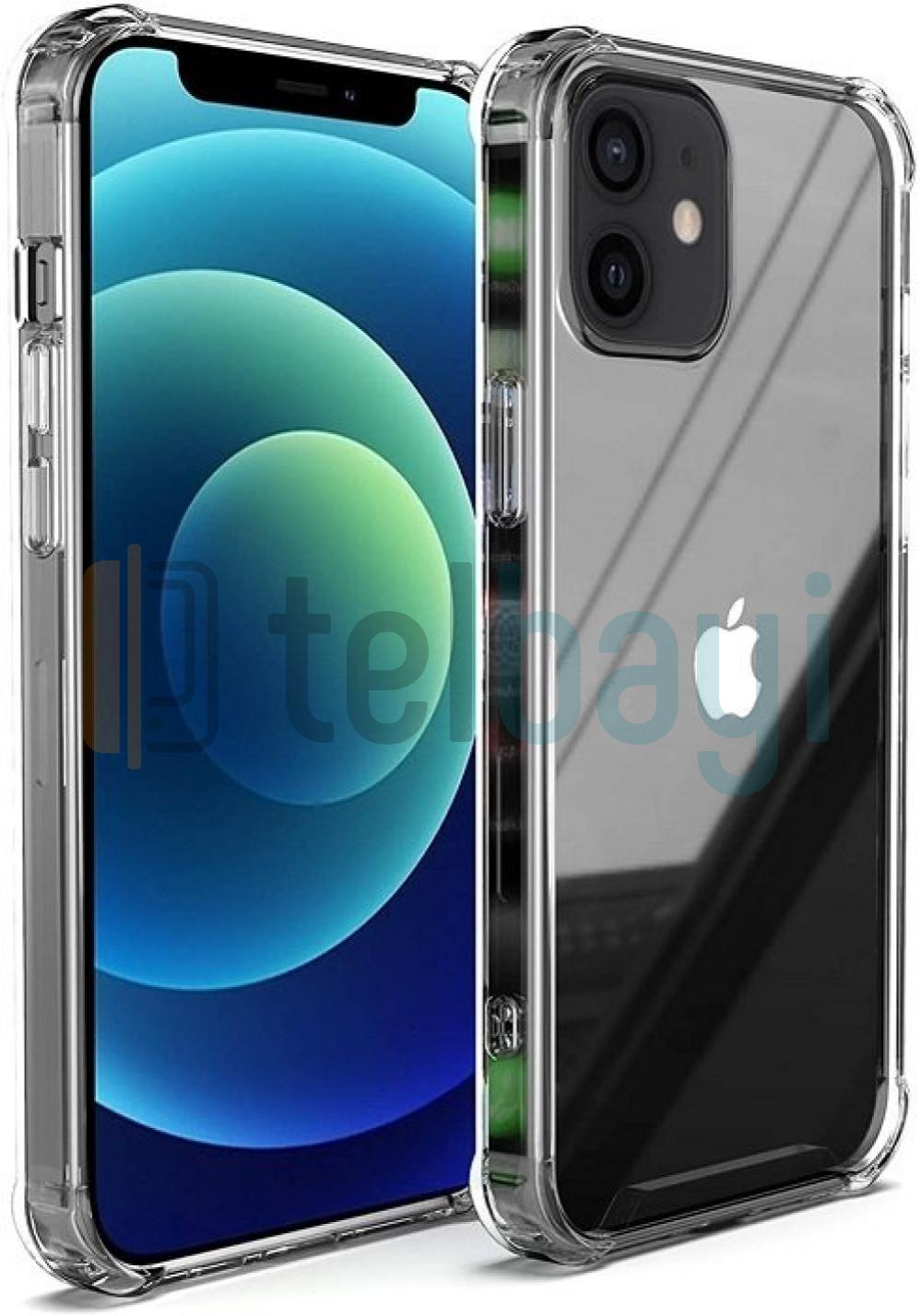 Iphone 12 Mini 5.4 Şeffaf Uyumlu Tıpalı Kamera Korumalı Kılıf ıphone 12 mini tıpalı şeffaf